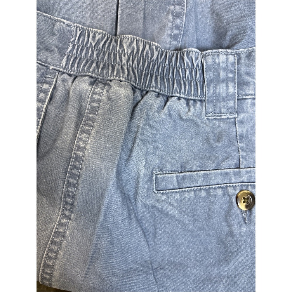 LL Bean Mens 44 Comfort Waist Cargo Shorts Faded Blue Stretch Outdoor Work Trail - Picture 8 of 14